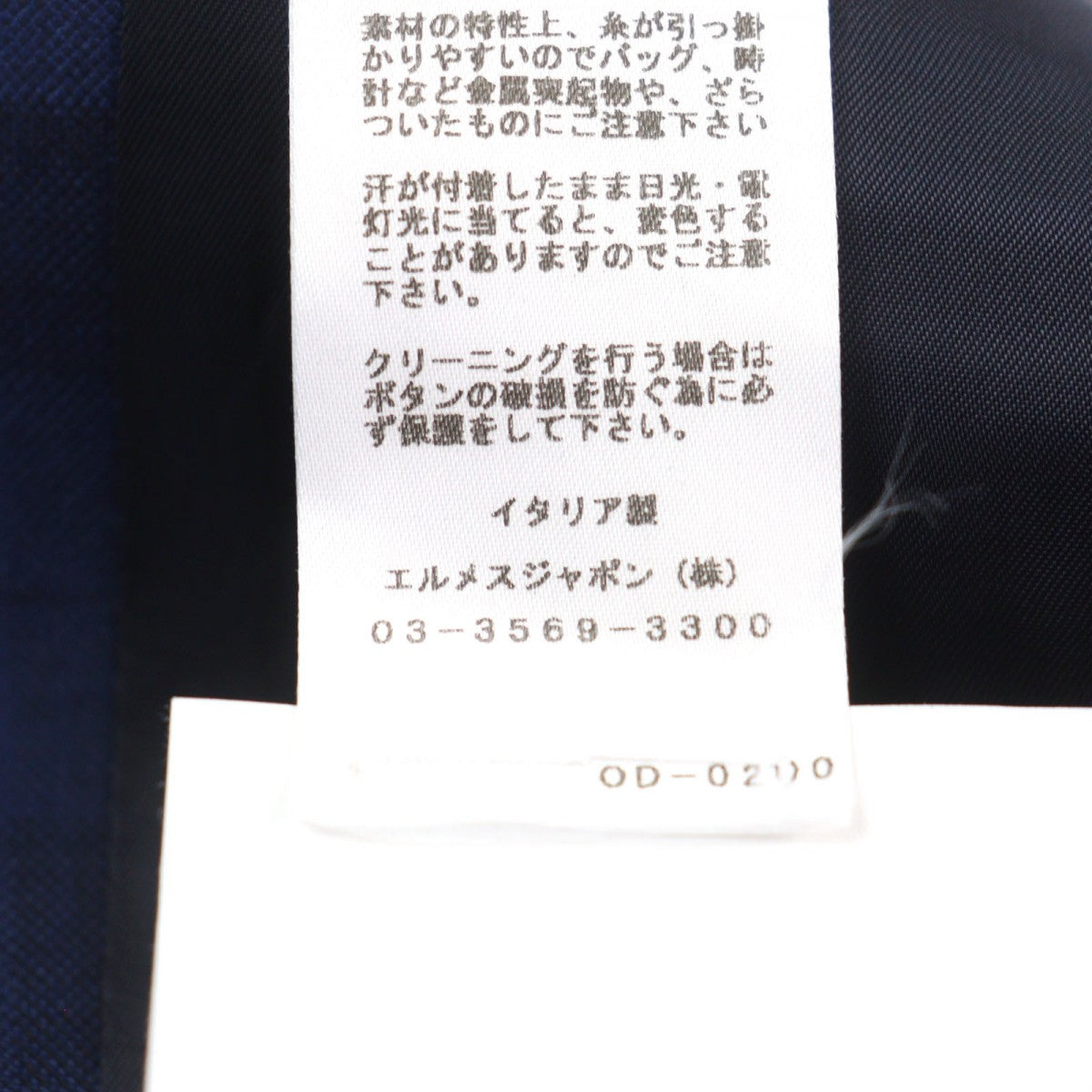 HERMES suit Outer: 100% wool, Lining: 100% cupra Blue type Check Pattern mens 44 Used