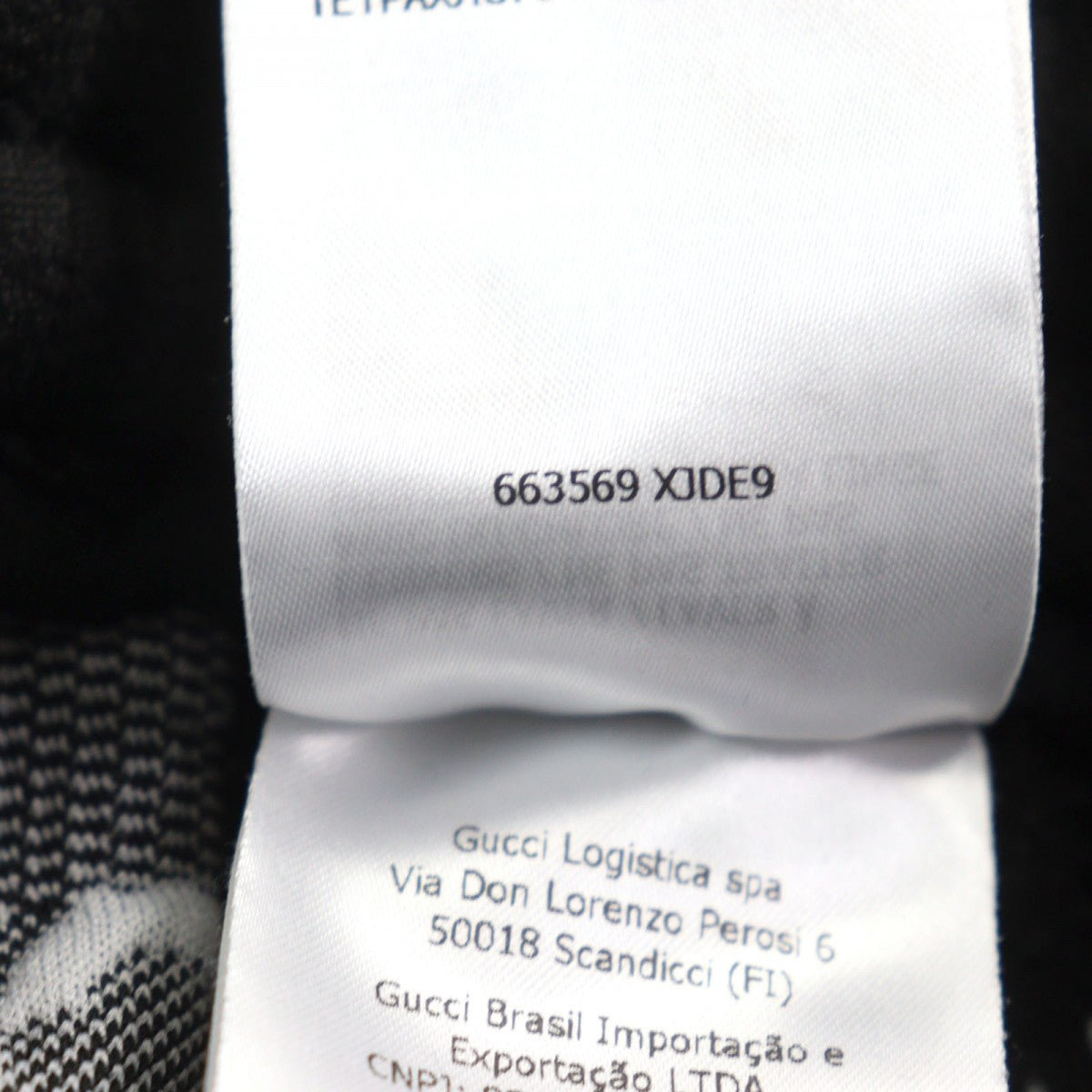 GUCCI Pants 663569 Main: 100% polyester, part: 55% polyester, part: 45% cotton, part: 100% nylon, part: 93% polyester Black type GG jersey jacquard jogging pants mens XS Used