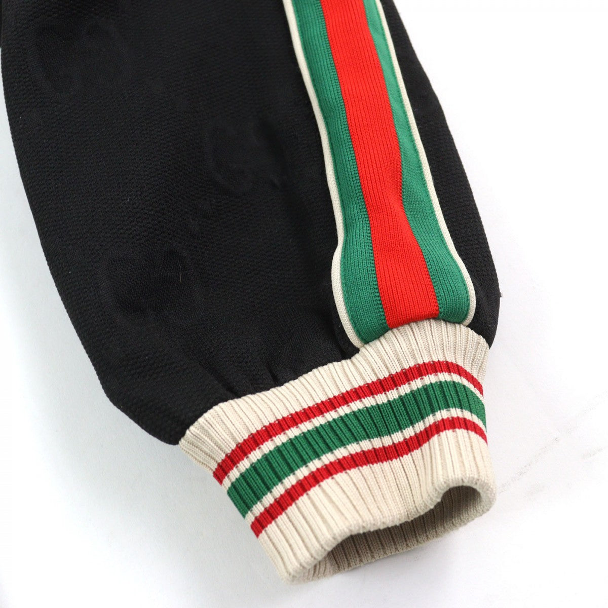 GUCCI Pants 663569 Main: 100% polyester, part: 55% polyester, part: 45% cotton, part: 100% nylon, part: 93% polyester Black type GG jersey jacquard jogging pants mens XS Used