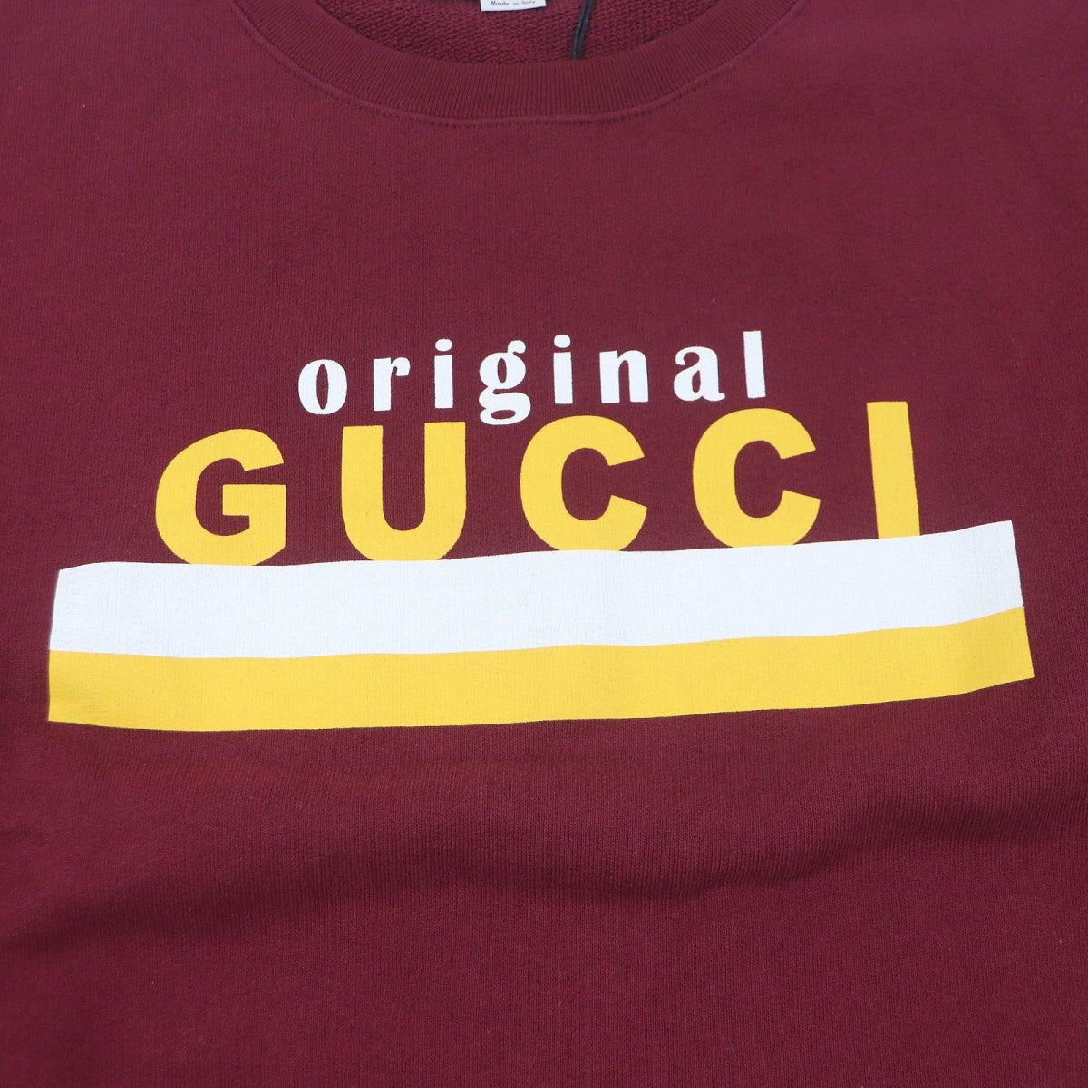 GUCCI sweat 626990 Main: 100% cotton Bordeaux mens L Used