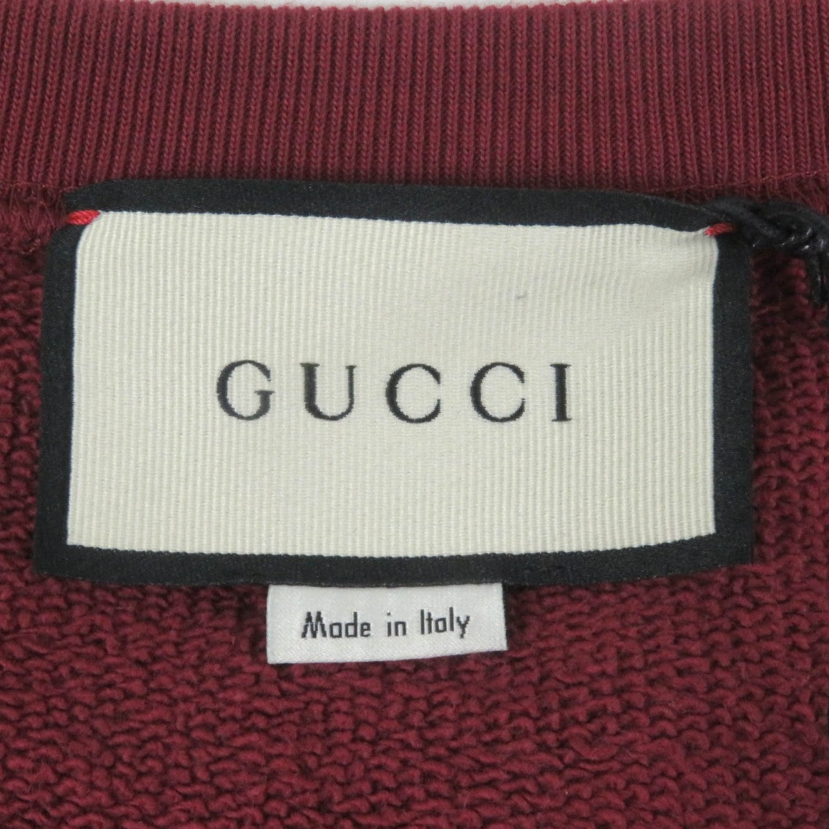 GUCCI sweat 626990 Main: 100% cotton Bordeaux mens L Used