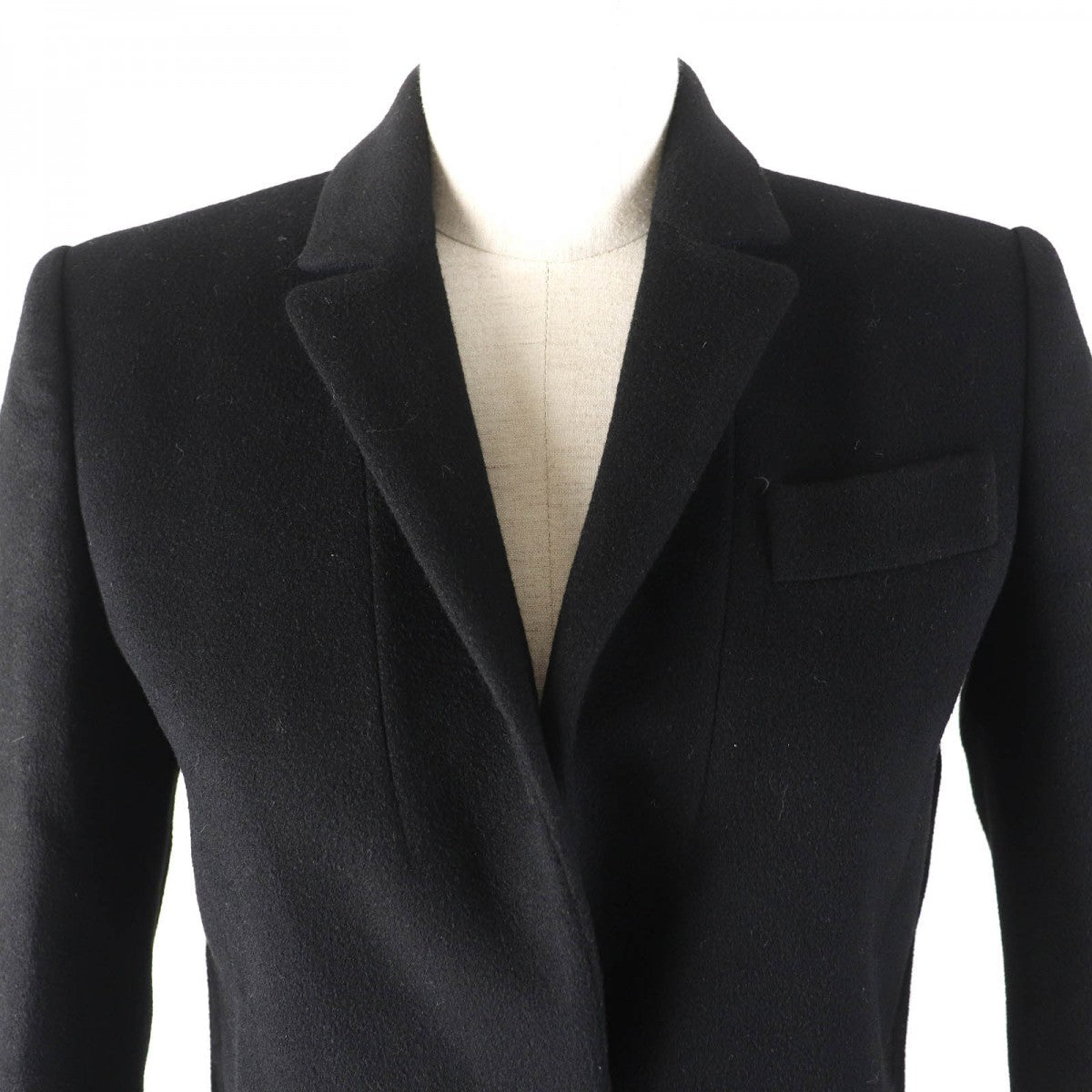 GUCCI Chester coat 455739 Outer: 100% wool, Lining: 80% viscose (rayon), Lining: 20% polyester black Women 36 Used