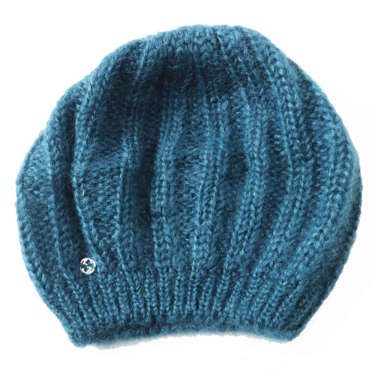 GUCCI Knit cap 331985 mohair Blue type L