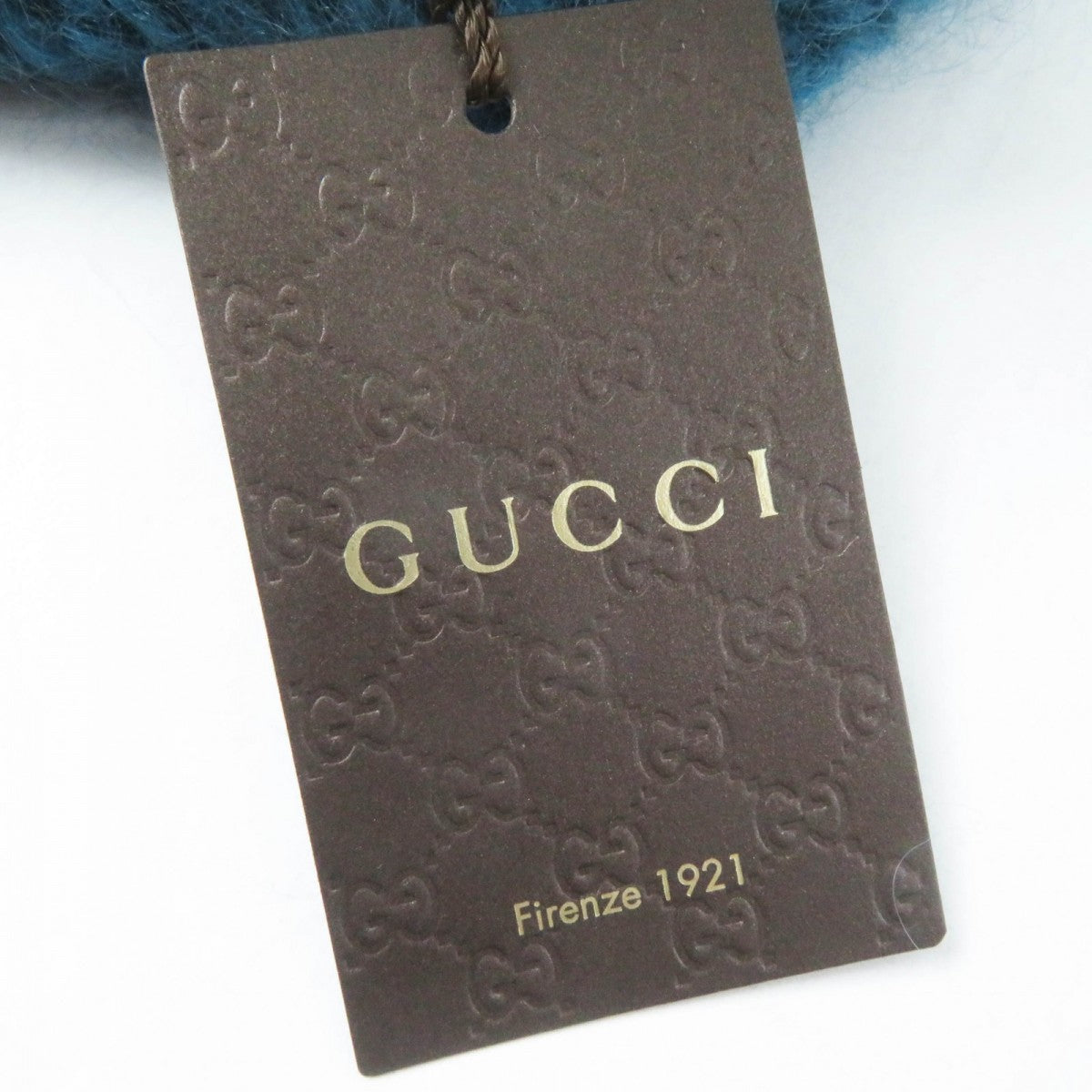 GUCCI Knit cap 331985 mohair Blue type L