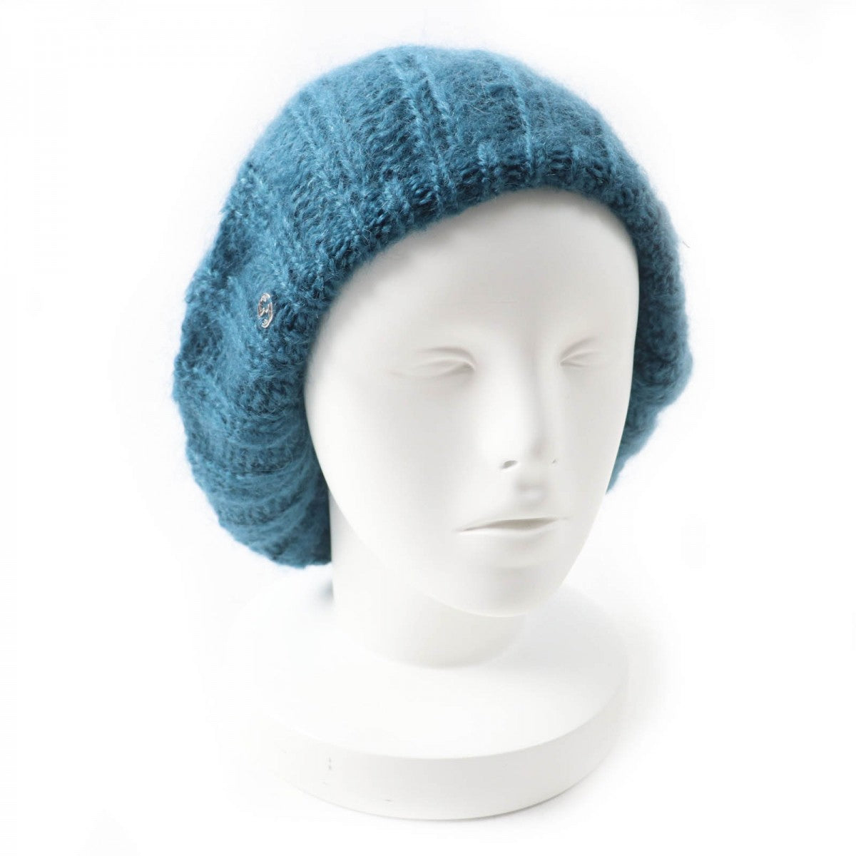 GUCCI Knit cap 331985 mohair Blue type L