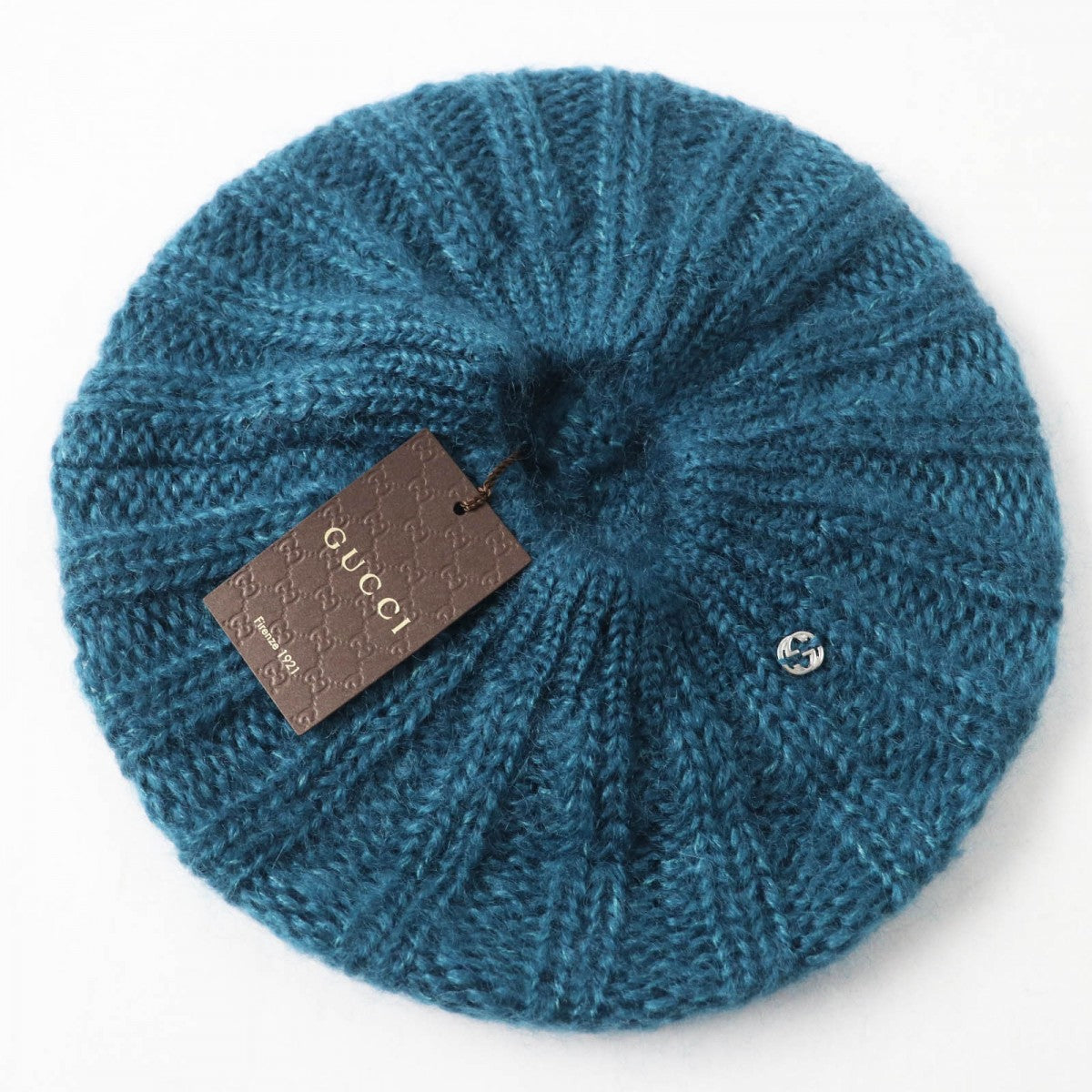 GUCCI Knit cap 331985 mohair Blue type L