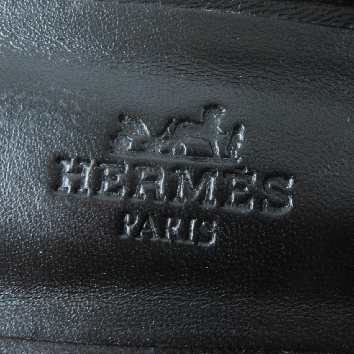 HERMES Mule leather black Oz 36