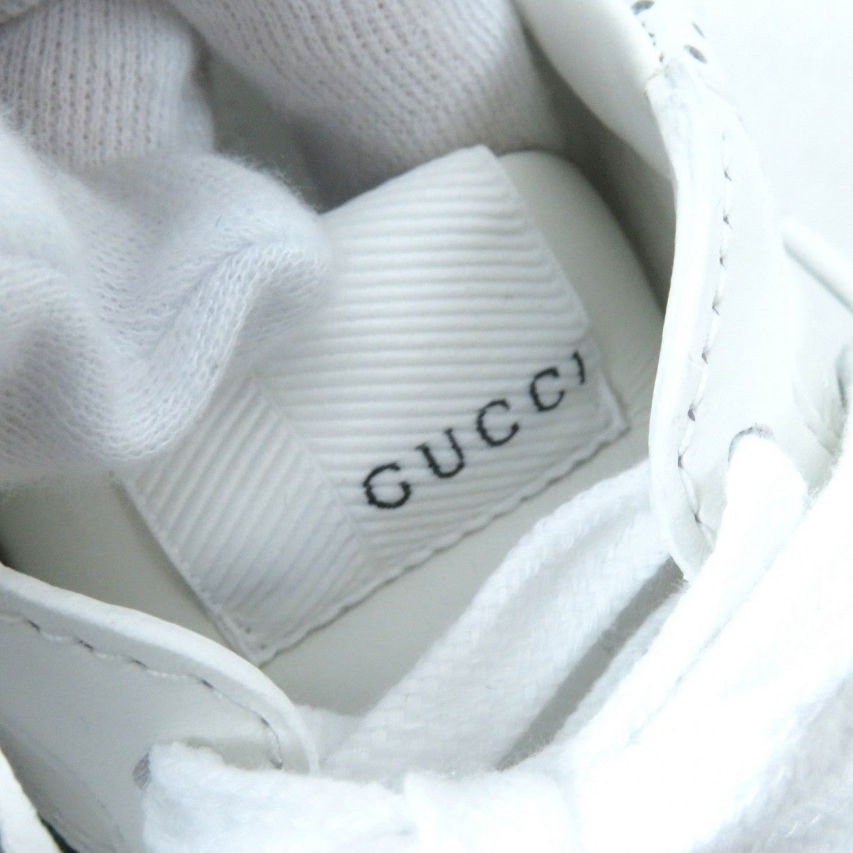 GUCCI Low cut sneakers 670415 leather White Blue Green Red 34.5