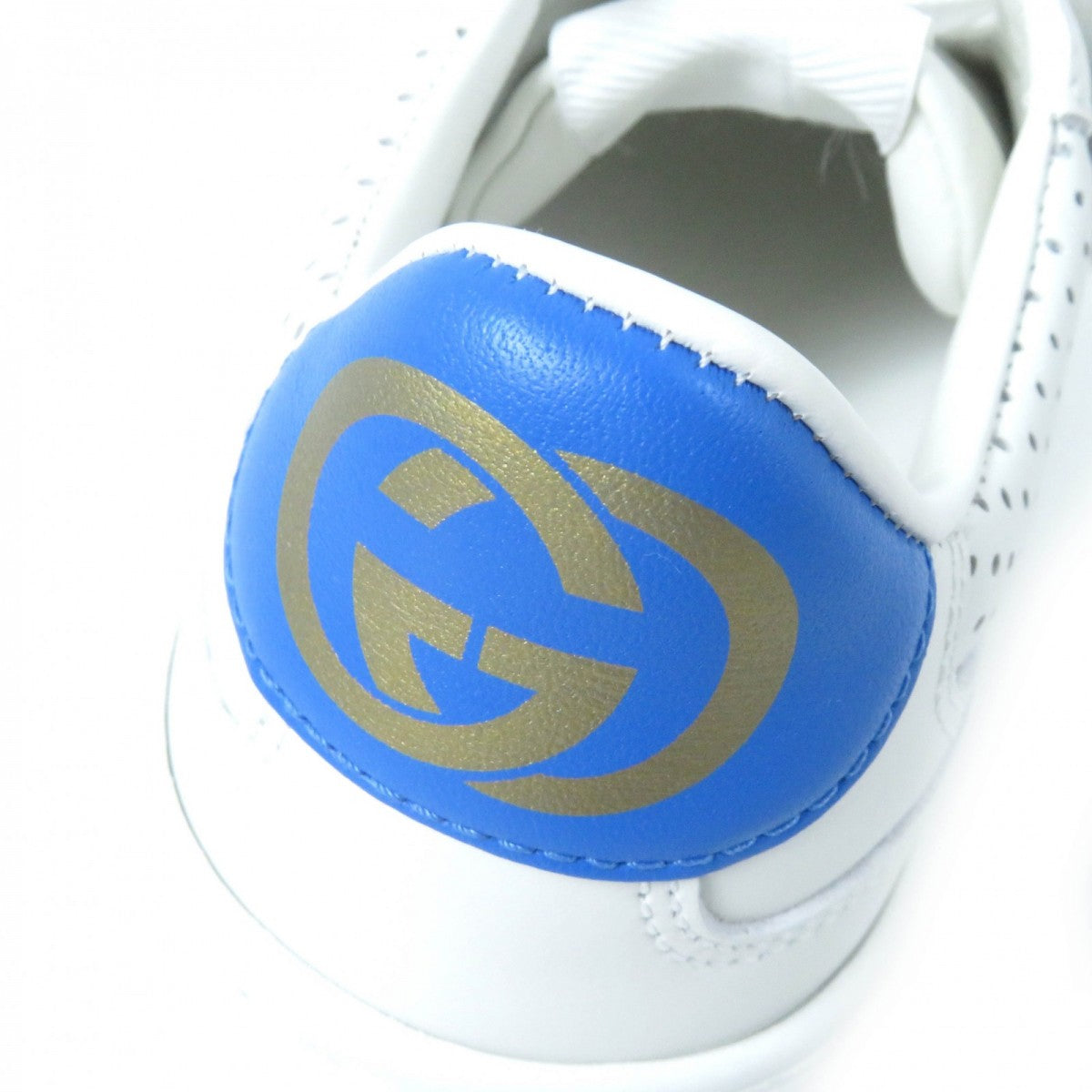 GUCCI Low cut sneakers 670415 leather White Blue Green Red 34.5