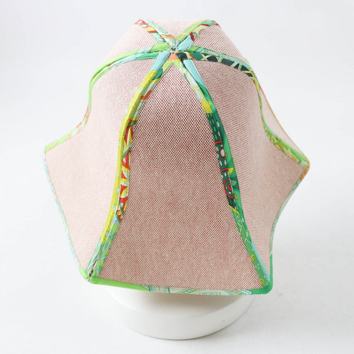 HERMES hat cotton Red type Multi petit h petit ash