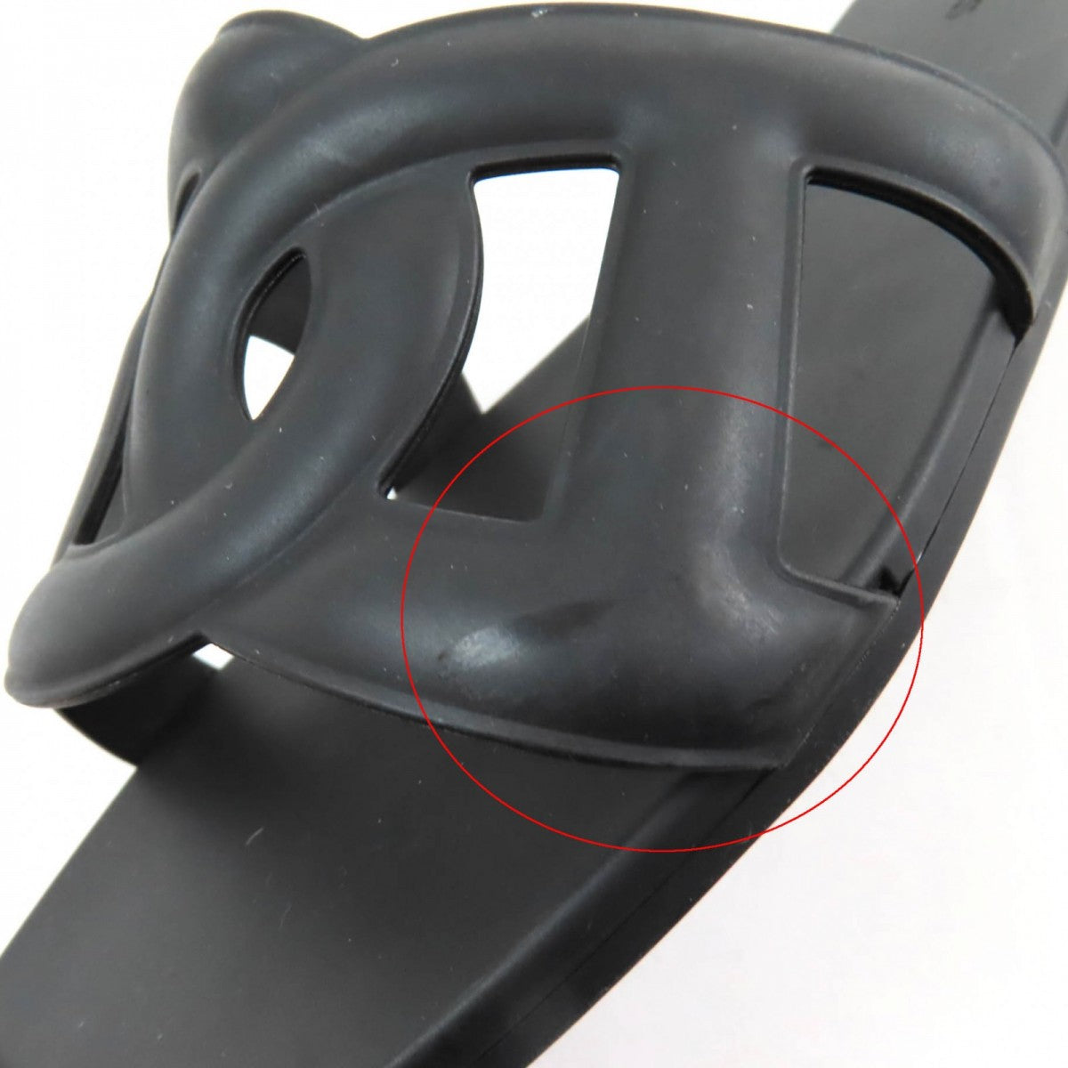 HERMES Sandals rubber black Aloha 35