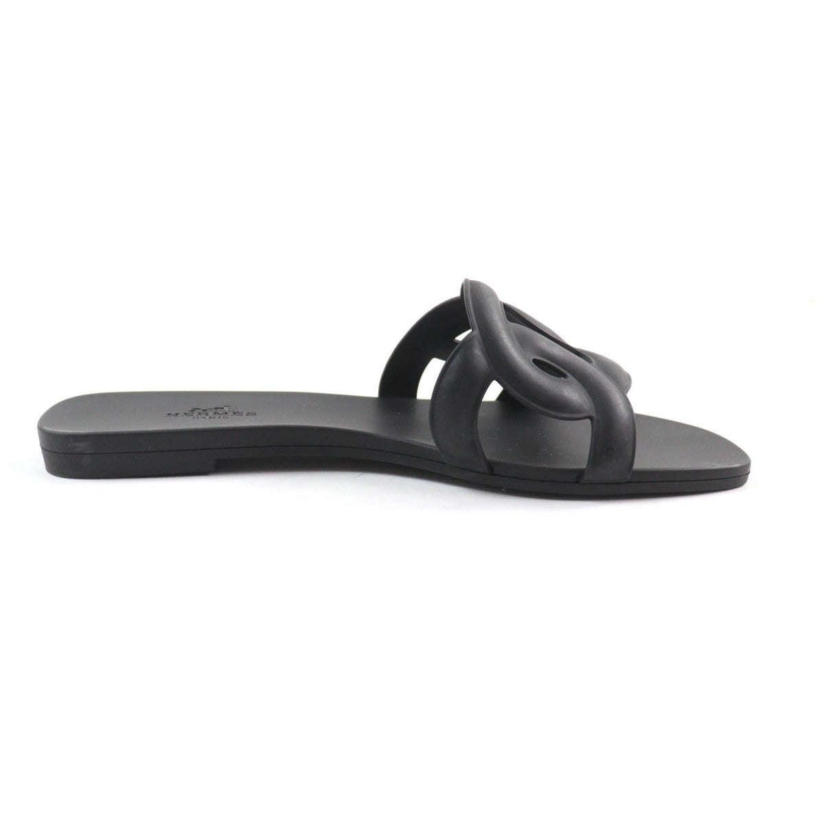 HERMES Sandals rubber black Aloha 35