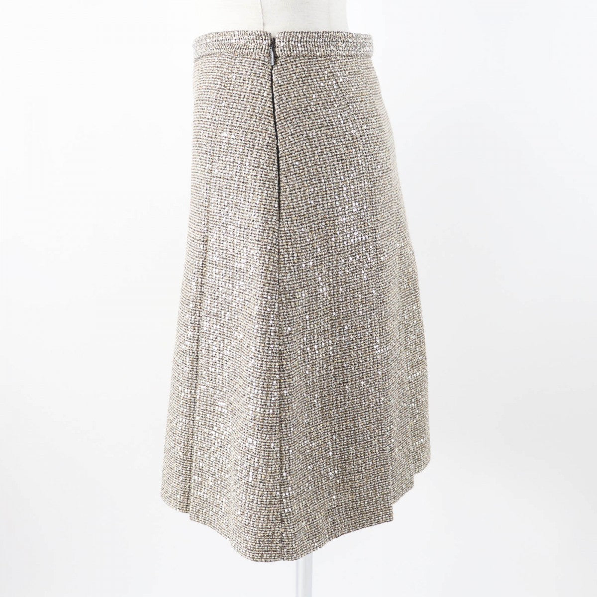 GUCCI Pleated skirt 545461 polyester Gold type 40