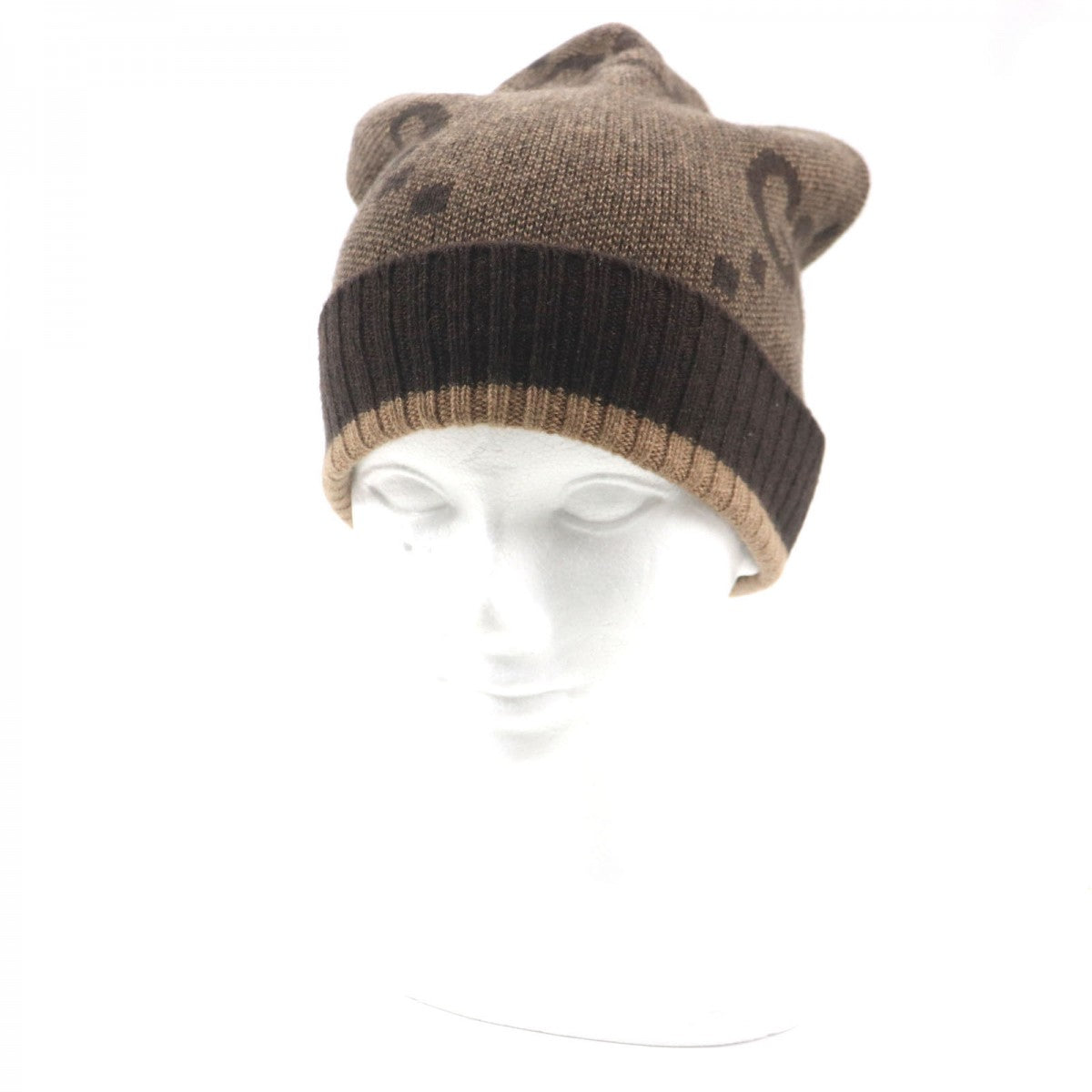 GUCCI Knit cap 676827 cashmere Brown M