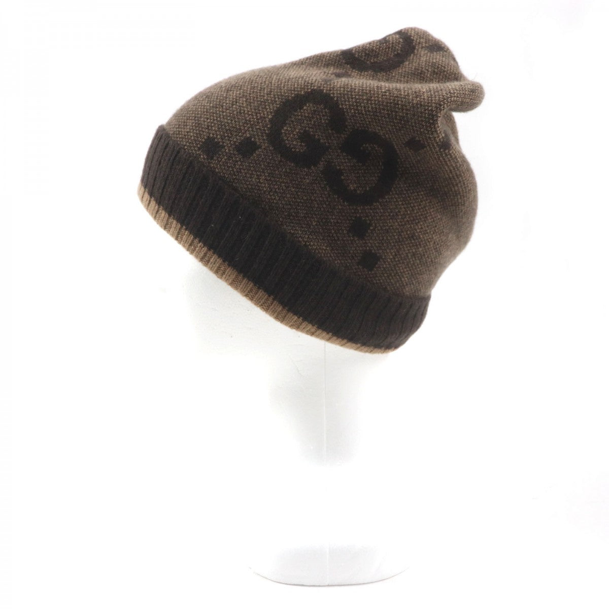 GUCCI Knit cap 676827 cashmere Brown M