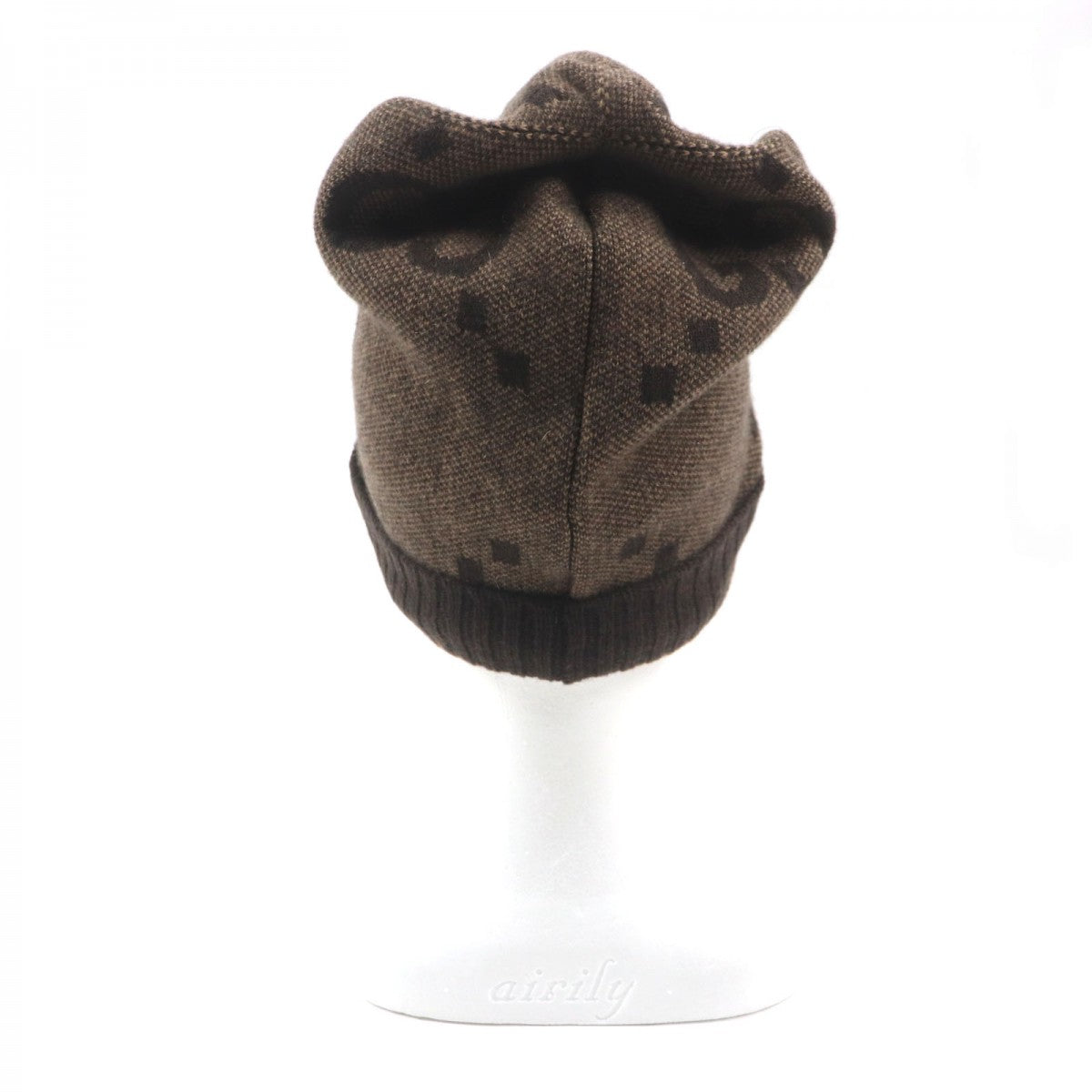 GUCCI Knit cap 676827 cashmere Brown M