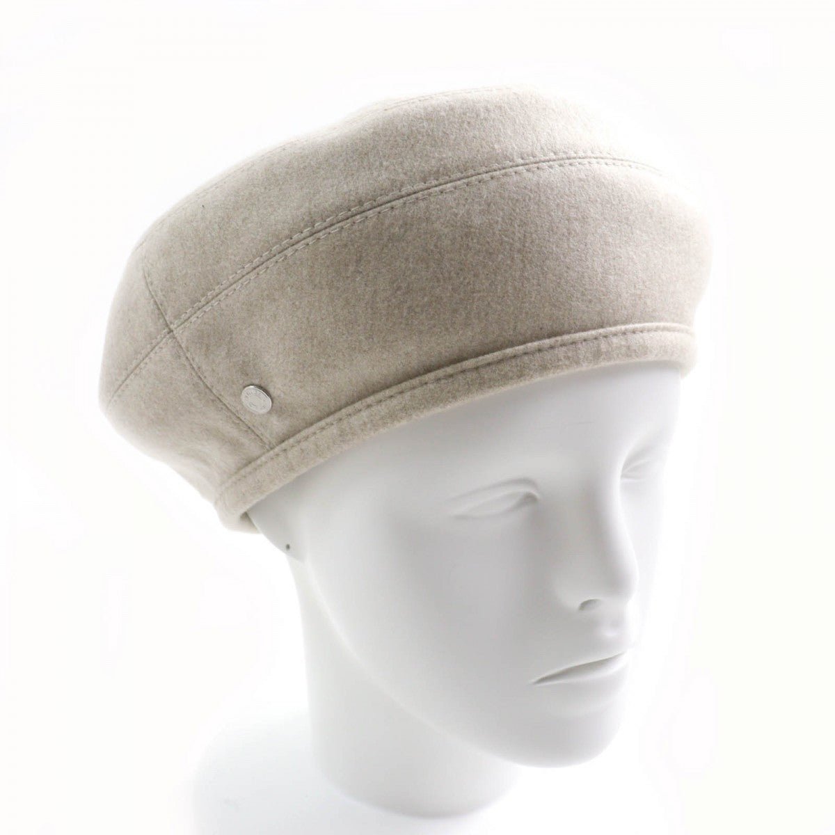 HERMES beret cashmere GREGE Saint Honore Charm 58