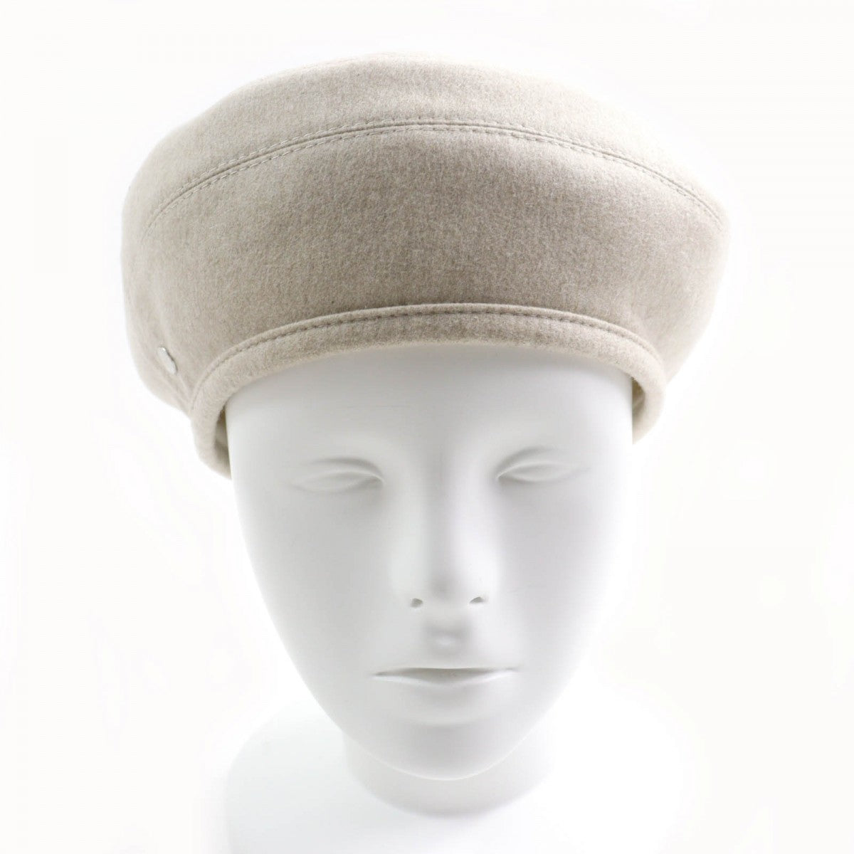 HERMES beret cashmere GREGE Saint Honore Charm 58