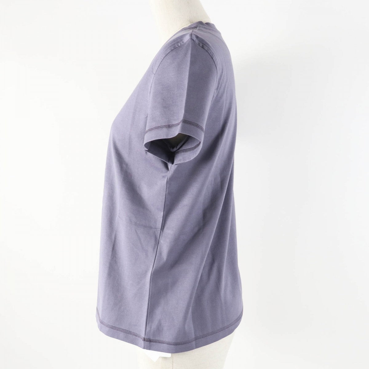 HERMES Short sleeve T-shirt 4H4643DA cotton Gris Nuage Cartouche Mall 36