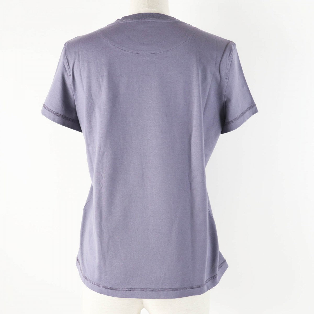 HERMES Short sleeve T-shirt 4H4643DA cotton Gris Nuage Cartouche Mall 36