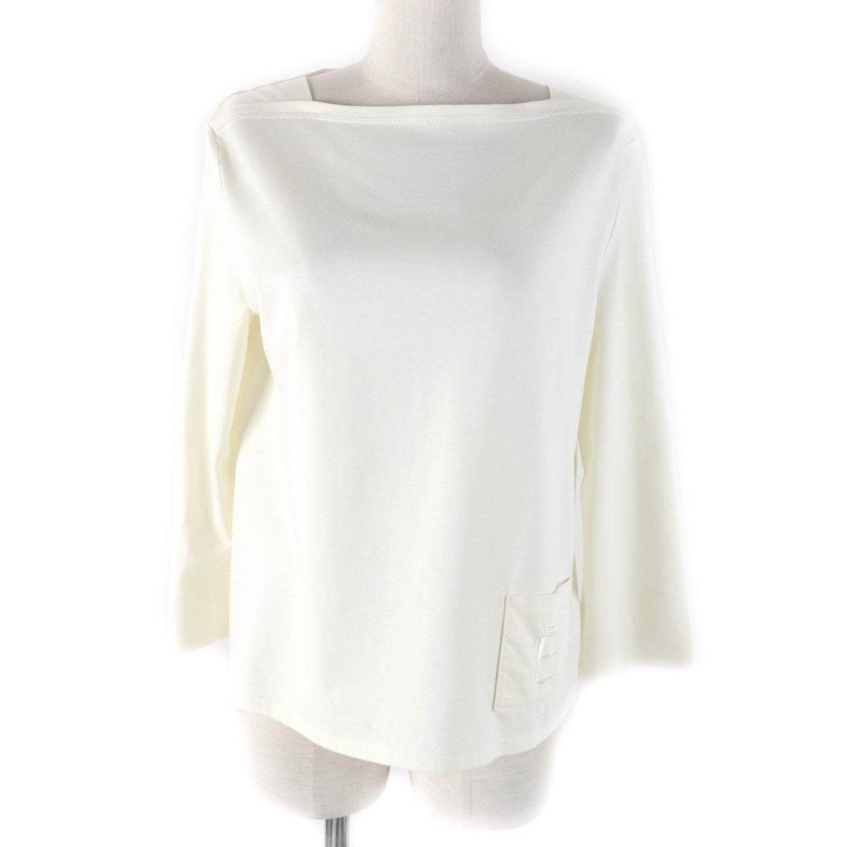 HERMES Cut cotton off white 36