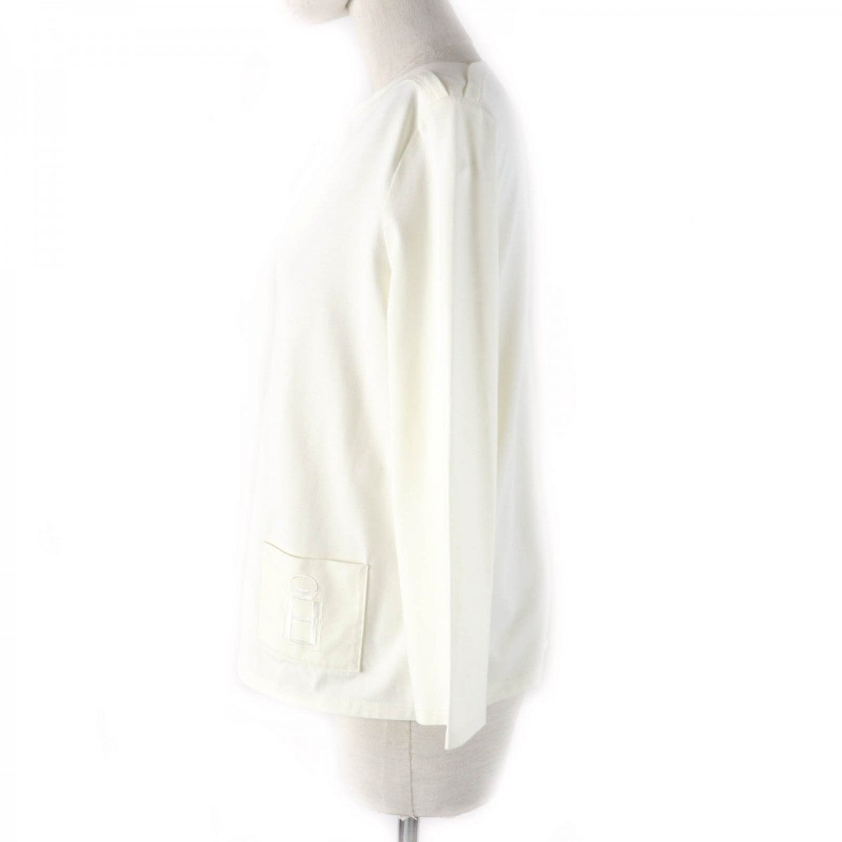 HERMES Cut cotton off white 36