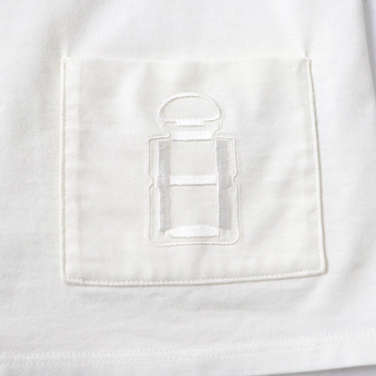 HERMES Cut cotton off white 36