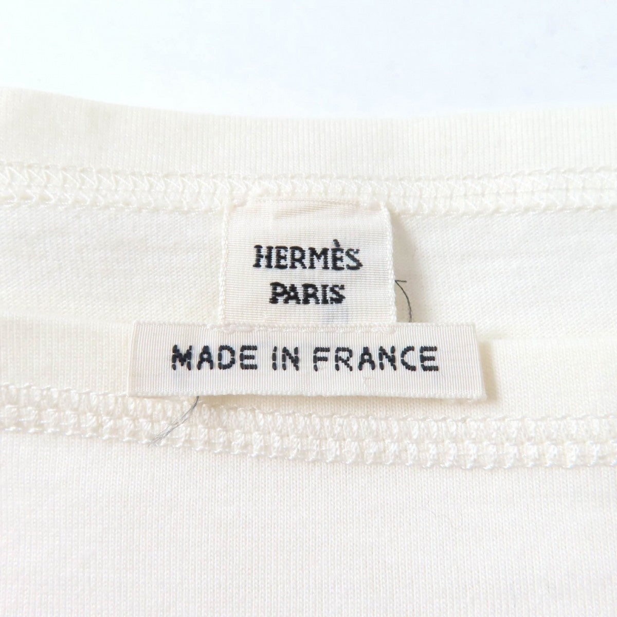 HERMES Cut cotton off white 36