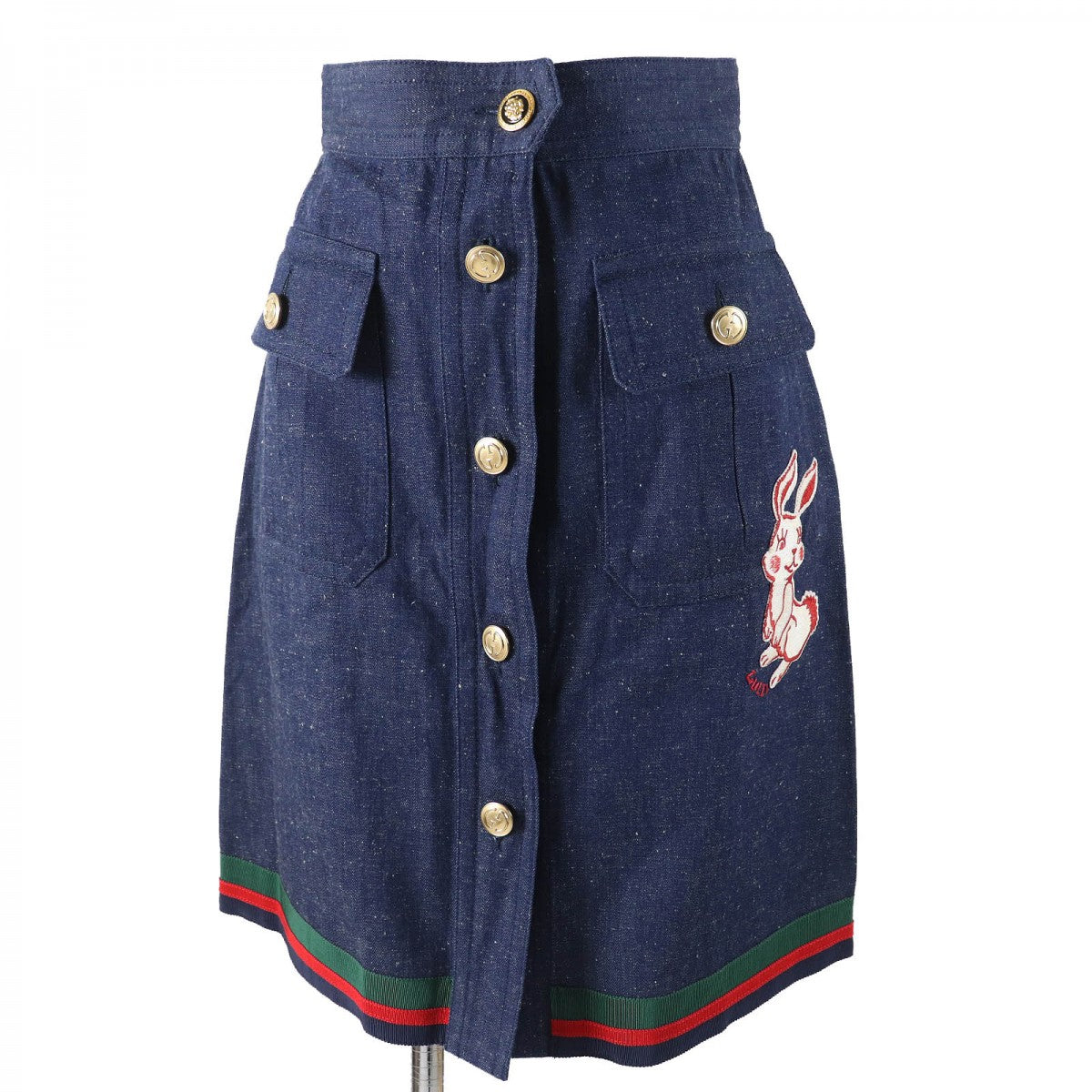 GUCCI skirt 521009 cotton Indigo blue 38
