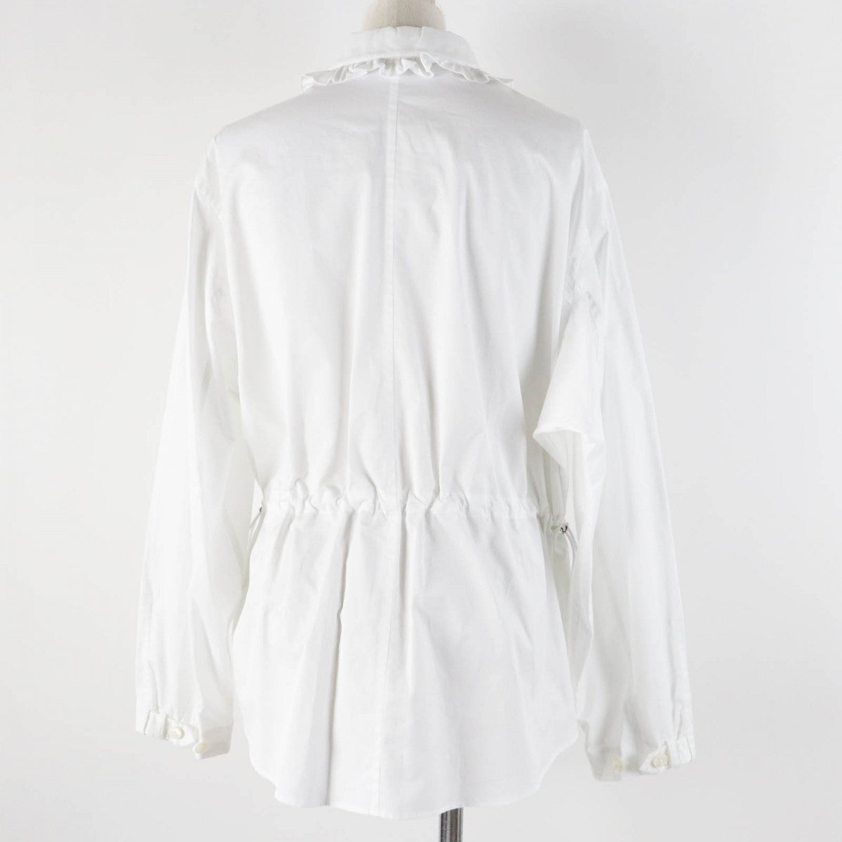 HERMES Long sleeve shirt 4H0638DV cotton white 36