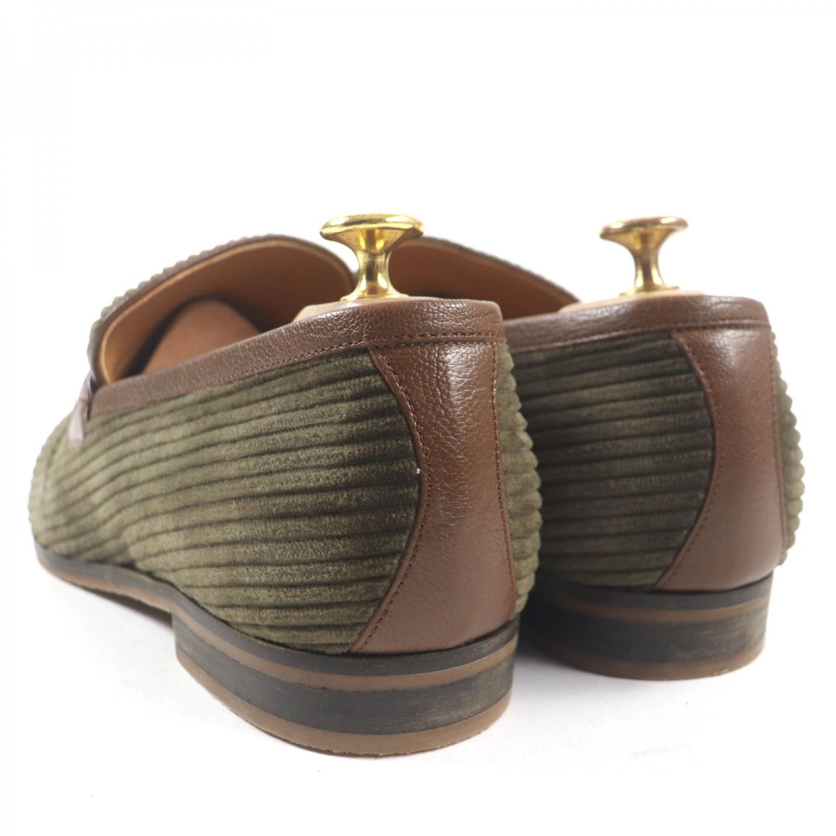 GUCCI loafers 759474 Corduroy Brown 9