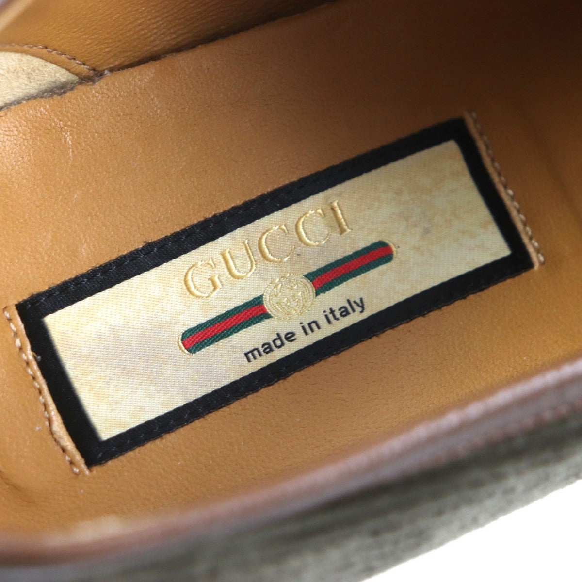 GUCCI loafers 759474 Corduroy Brown 9