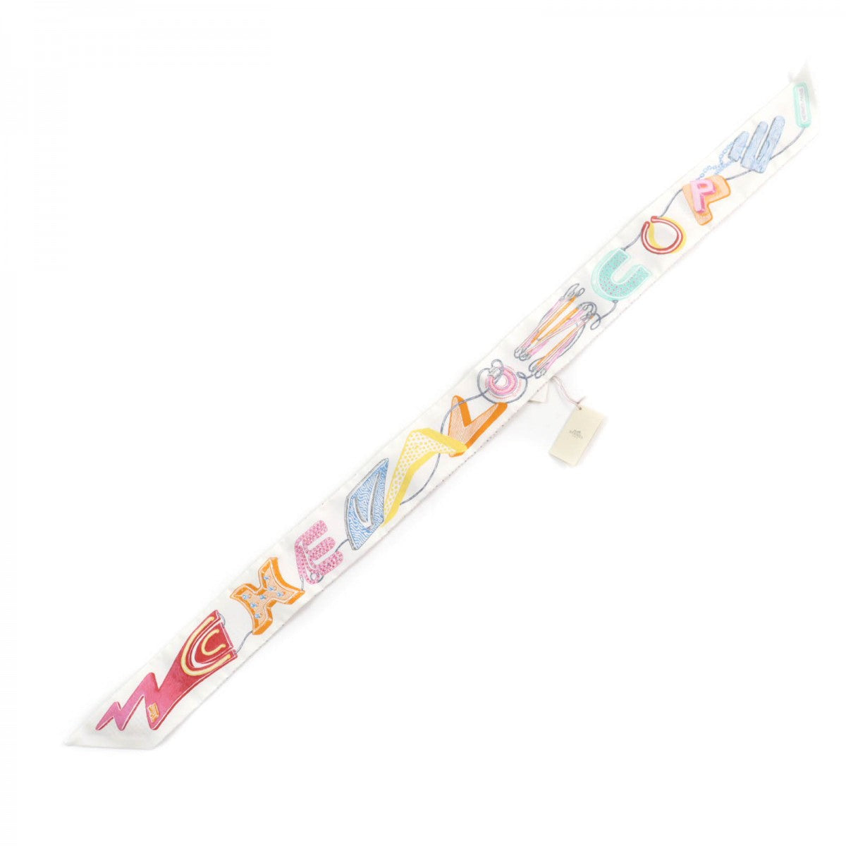 HERMES scarf silk multicolor Chevaloscope Neon Chevaloscope Neon
