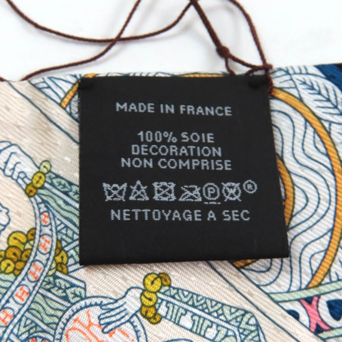 HERMES scarf silk Navy type PIQUE DAME DE COEUR Queen of Hearts