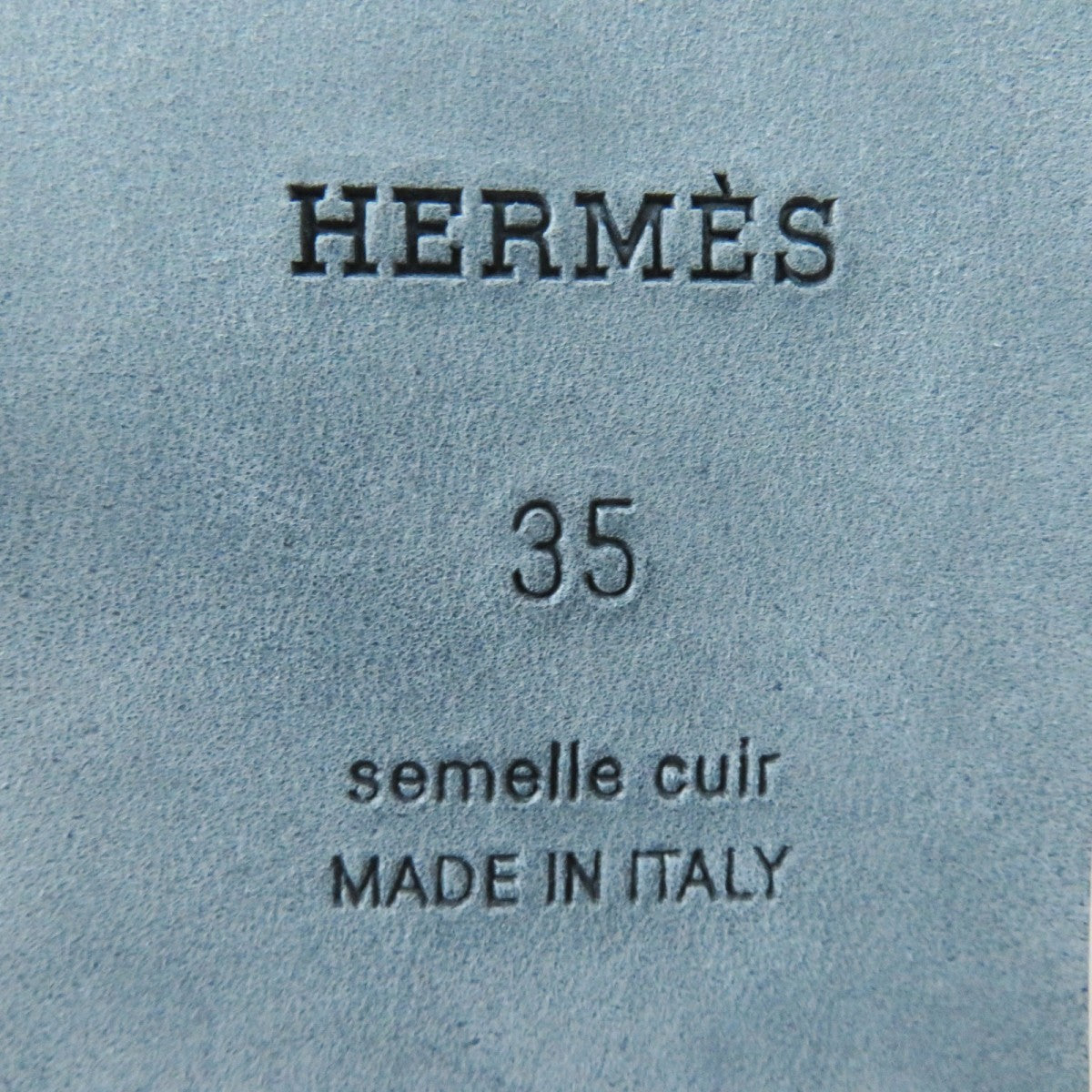 HERMES Sandals Chevre Verois Tufte Brown black Oran 35