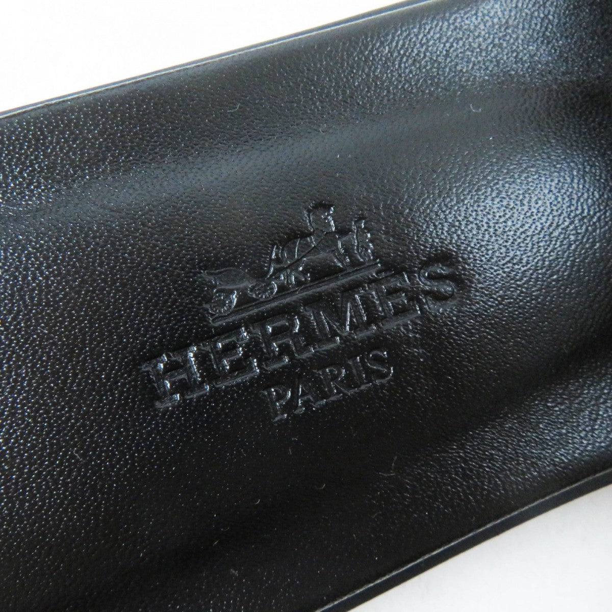 HERMES Sandals Chevre Verois Tufte Brown black Oran 35