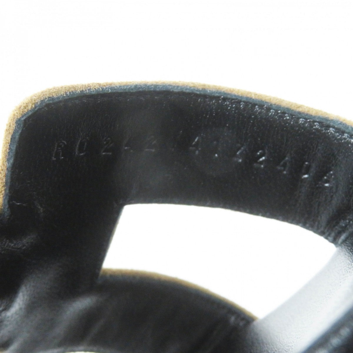 HERMES Sandals Chevre Verois Tufte Brown black Oran 35
