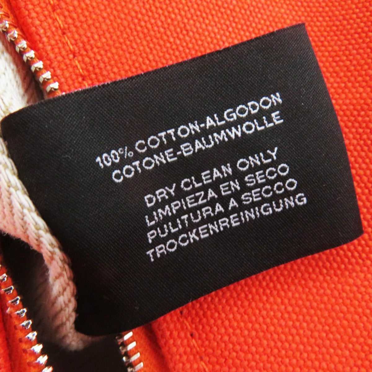 HERMES Handbag cotton orange fu Brid A Black GM