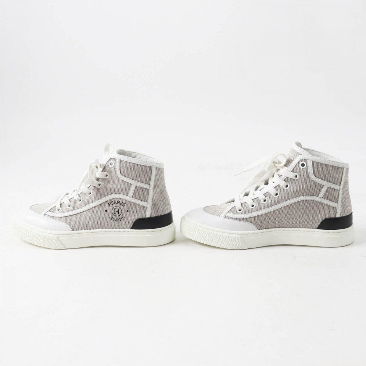 HERMES High cut sneakers 231028Z Tower ash gray GET UP 37.5