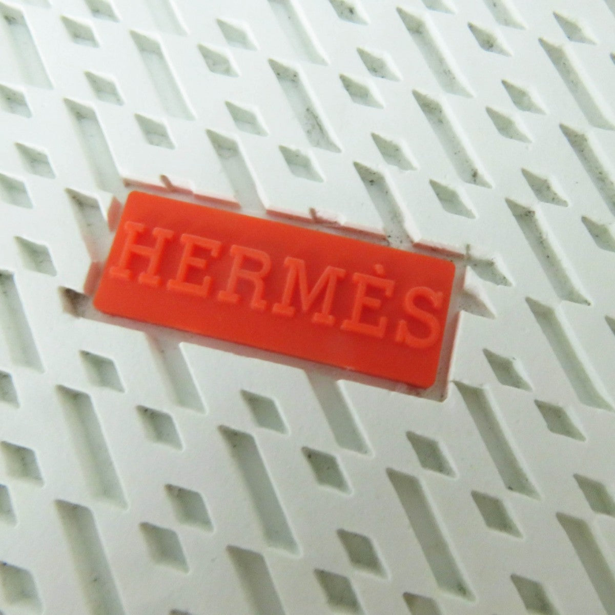 HERMES High cut sneakers leather White beige Daydream 35.5