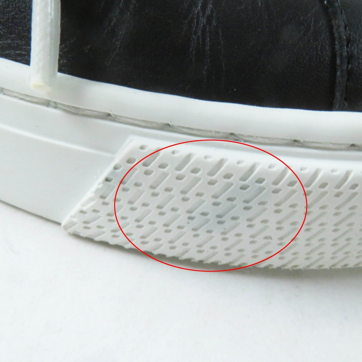 HERMES sneakers leather Black White Day 36