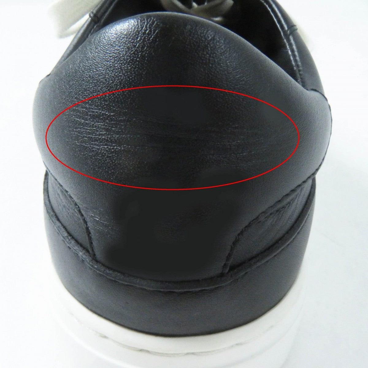 HERMES sneakers leather Black White Day 36
