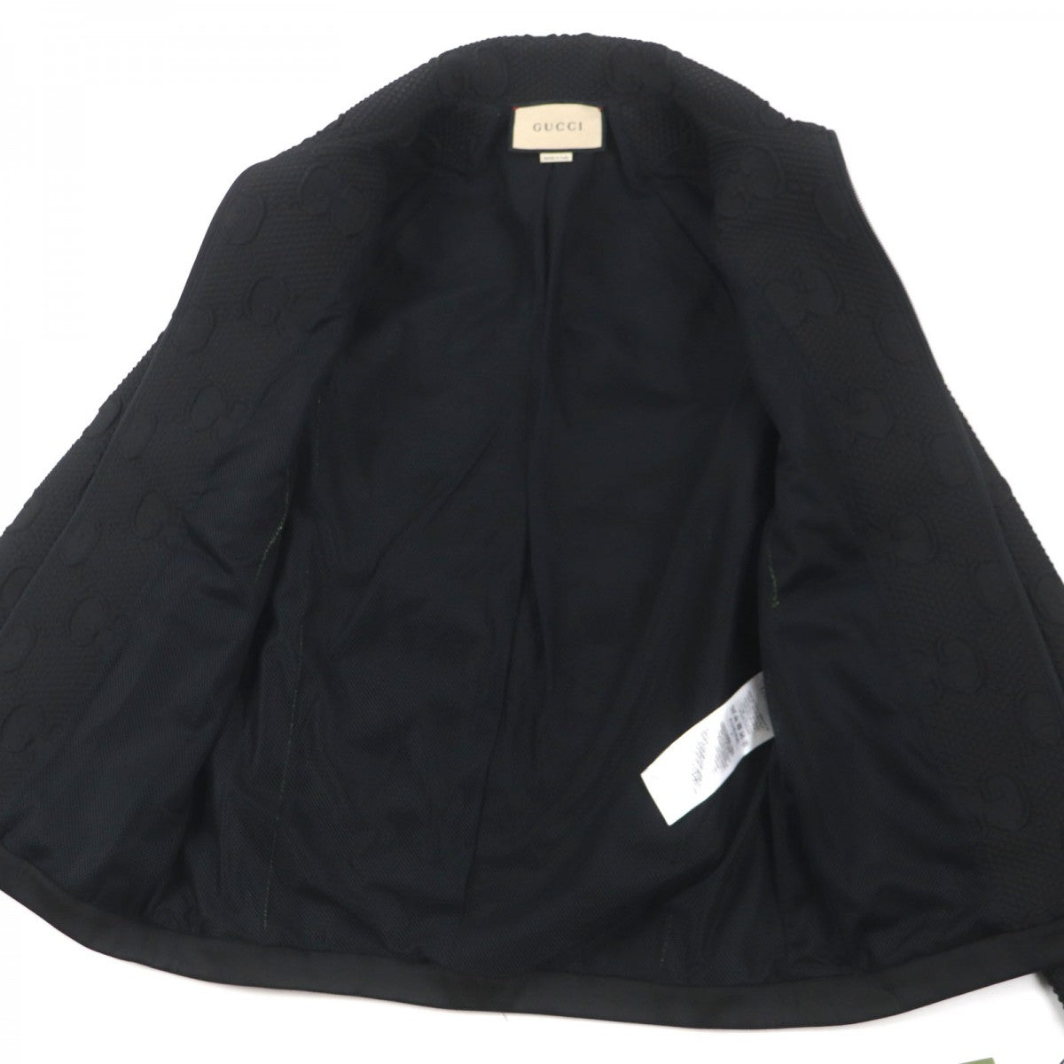 GUCCI Track jacket 724491 polyester Black Lime S