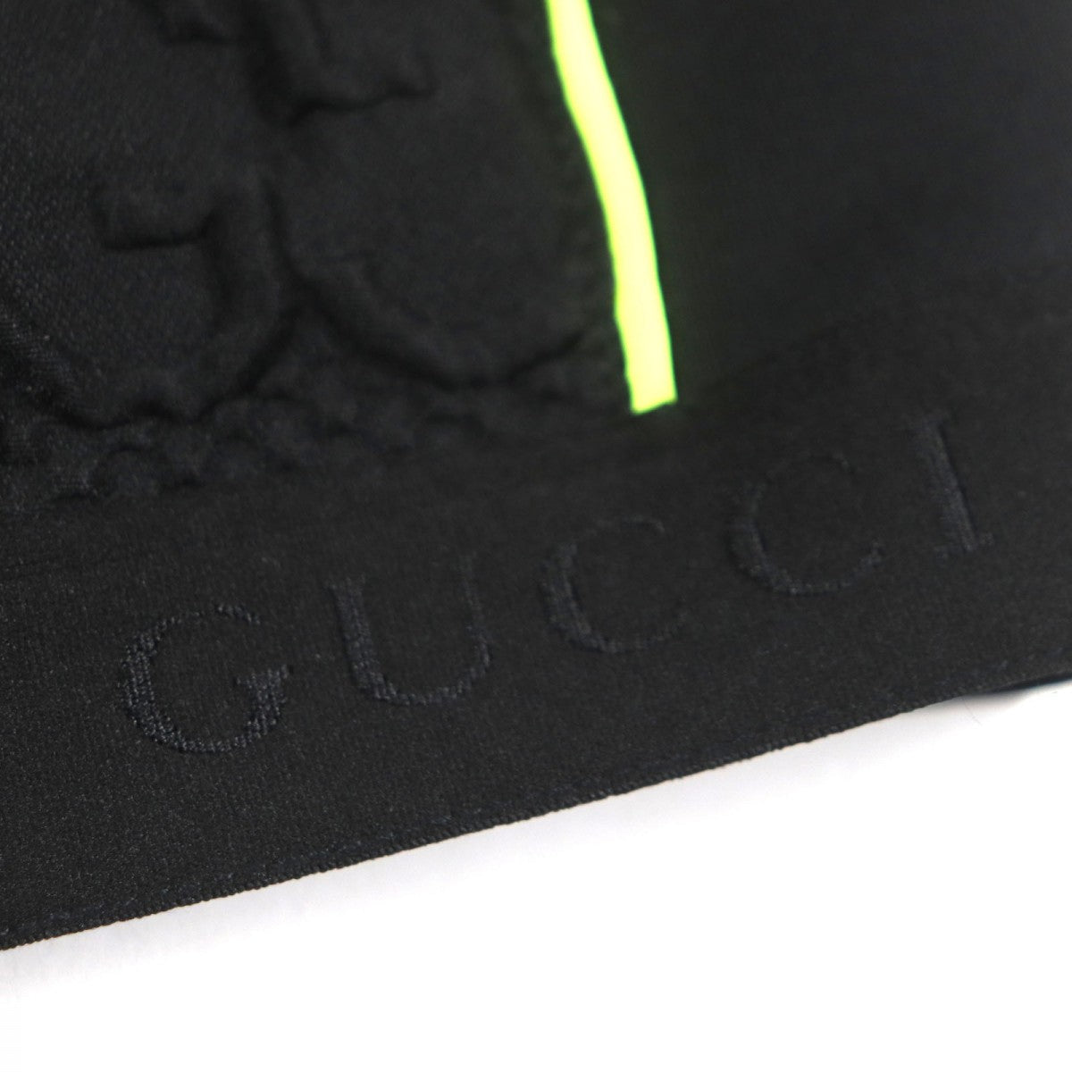 GUCCI Track jacket 724491 polyester Black Lime S
