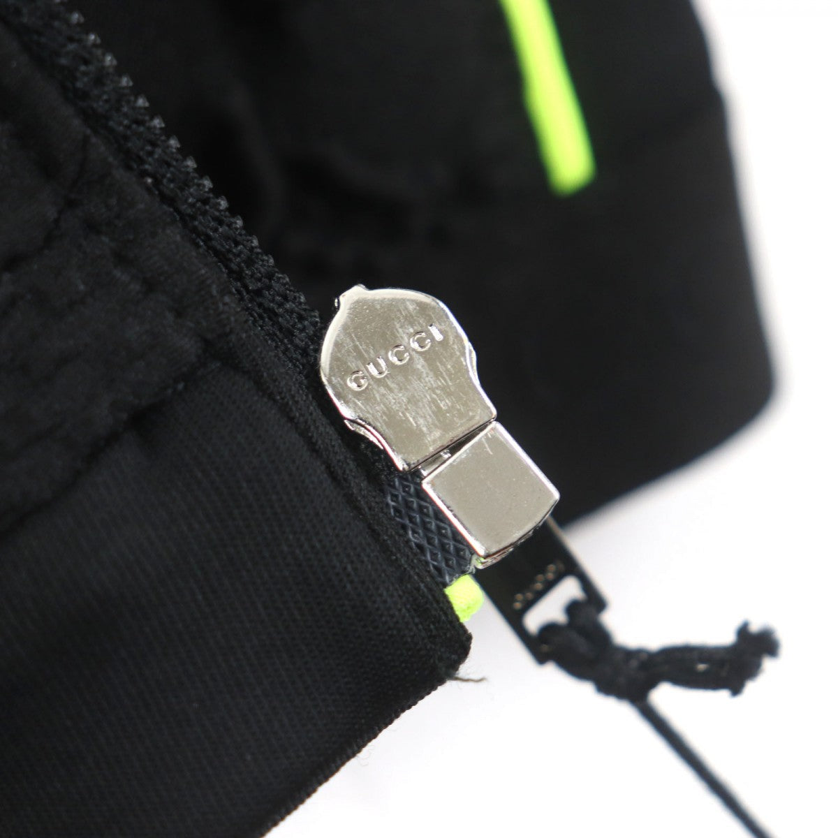 GUCCI Track jacket 724491 polyester Black Lime S