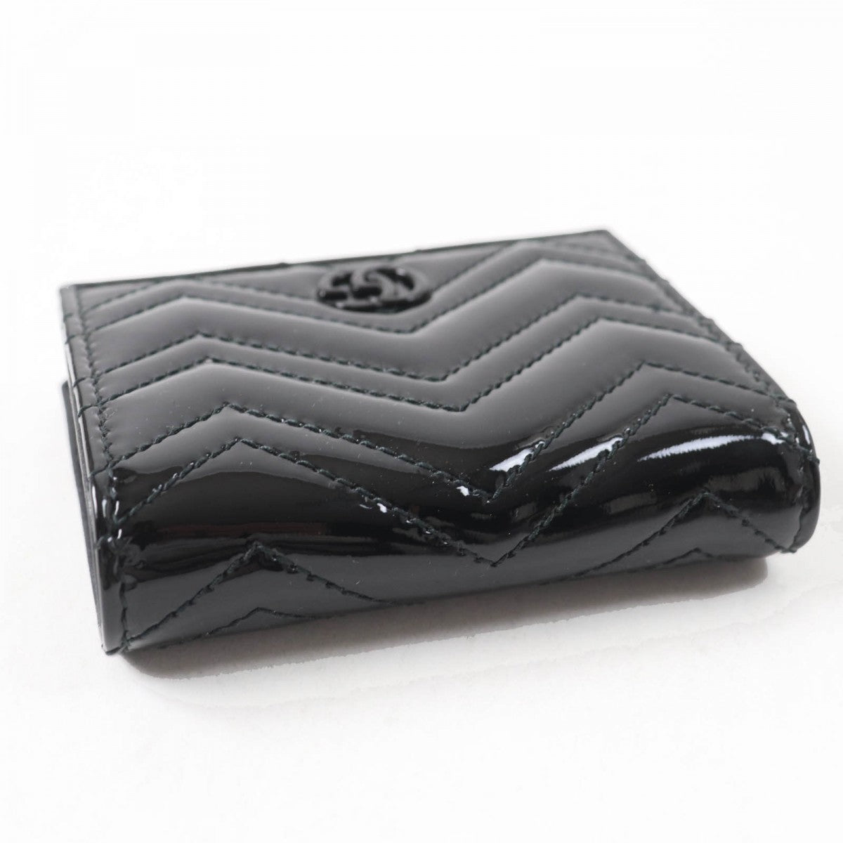 GUCCI Bifold Wallet 466492 Patent leather black