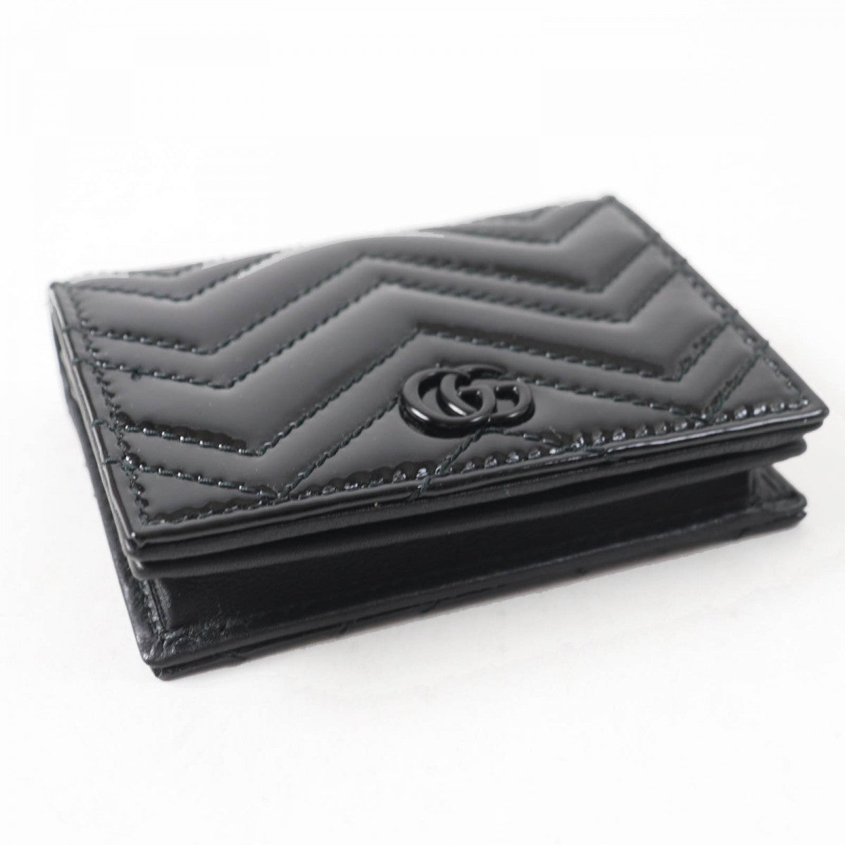 GUCCI Bifold Wallet 466492 Patent leather black
