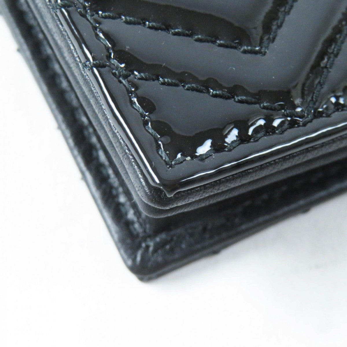 GUCCI Bifold Wallet 466492 Patent leather black