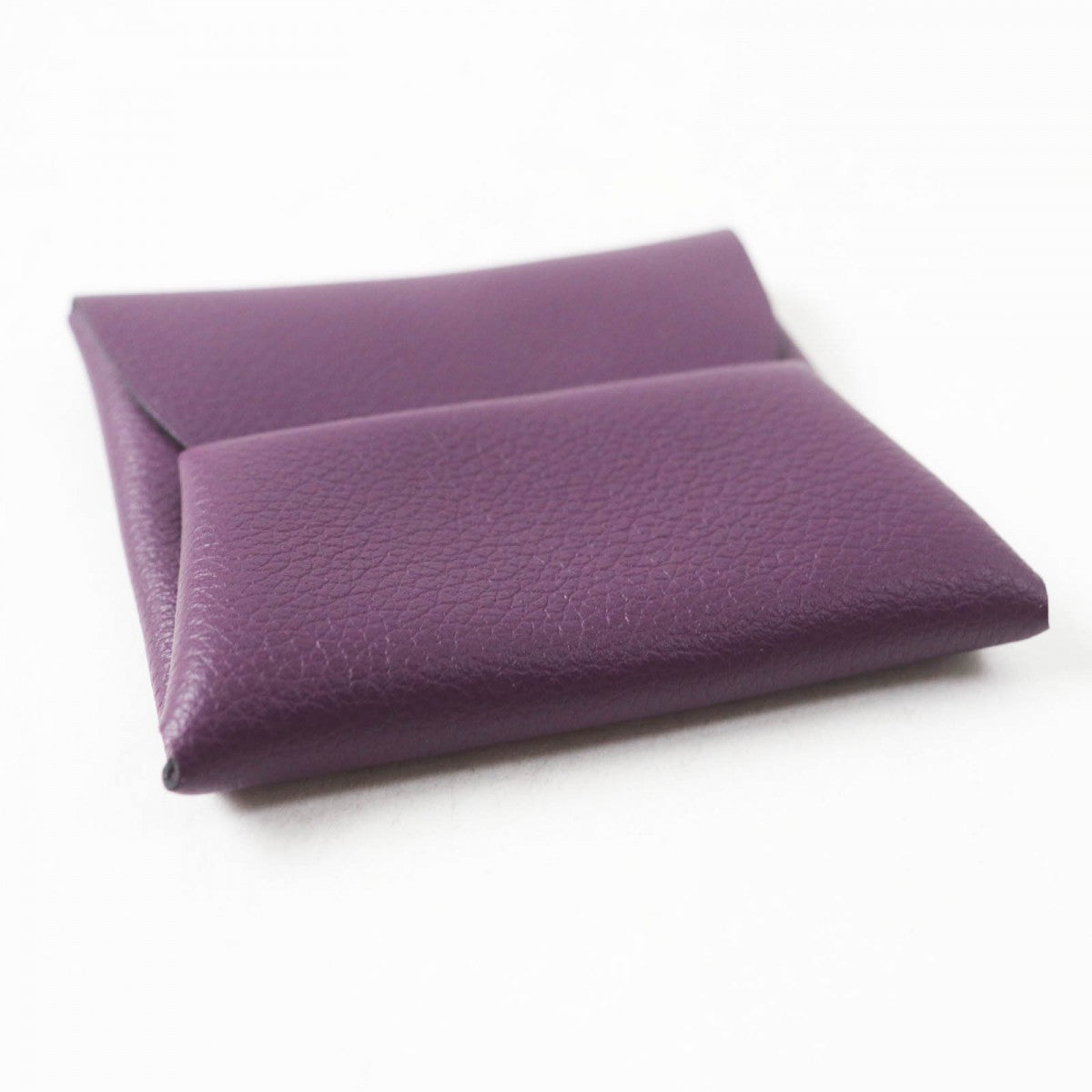 HERMES Coin case Evercolor purple BASTIA VERSO Bastia Verso