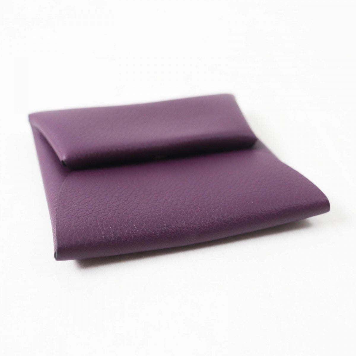 HERMES Coin case Evercolor purple BASTIA VERSO Bastia Verso